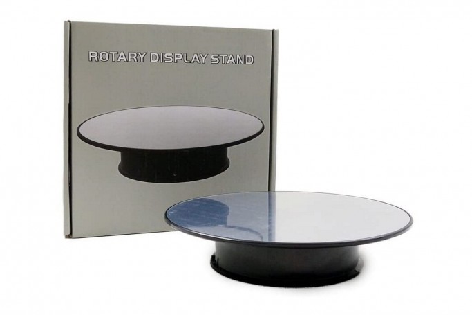 Rotary display stand Ø20.3cm with mirror, WT