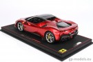 sport car model Ferrari SF90 Spider Closed Roof (2020), BBR 1:18, BBR 18196D-VET