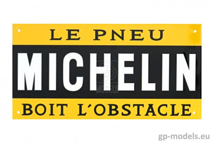 Vintage metal signs Le Pneu Michelin 28x14cm, Norev