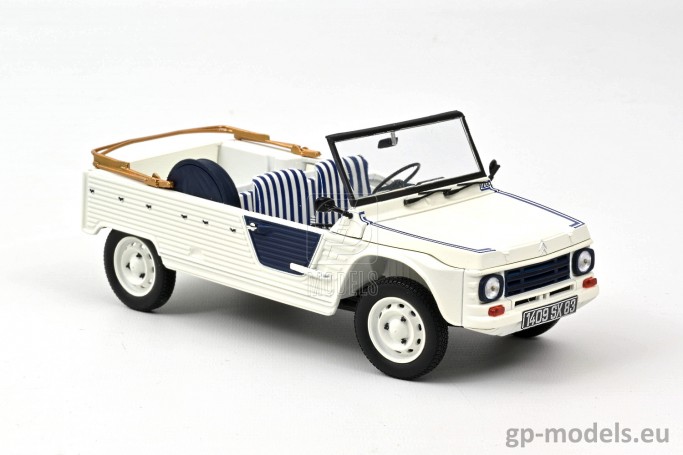 diecast classic model car Citroen Mehari (1983) Azur, scale 1:18, Norev 181516, 3551091815167