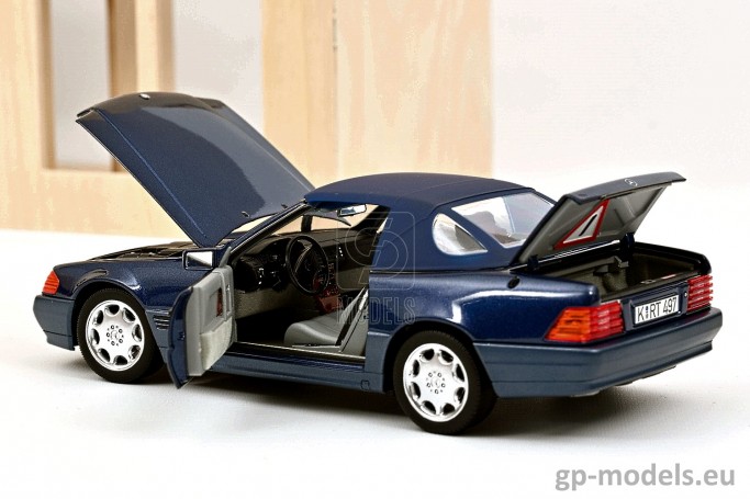 diecast model car Mercedes-Benz SL 500 (R129) (1989), scale 1:18, Norev 183717, 3551091837176