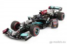 diecast formula one car Mercedes F1 W12 Spain GP (2021) Hamilton, Minichamps 1:18, 110210444