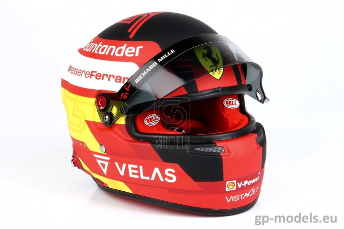 Helmet Carlos Sainz Formula 1 Season 2022 Ferrari, BBR scale 1:2, 4102022S