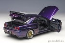 sport model car Nissan Skyline GT-R (R34) V-Spec II (2002), AUTOart 1:18, 77403
