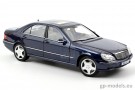 diecast classic model car Mercedes-Benz S55 (W220) AMG (2000), Norev 1:18, 183817, 3551091838173