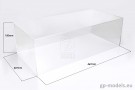 Display case 1:12 scale with plexiglass base gloss black, BBR VET12PX