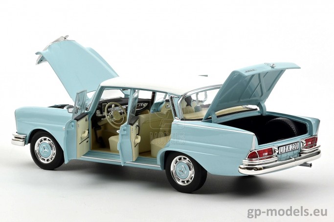 diecast classic model car Mercedes-Benz 220 S (W111) (1965), Norev 1:18, 183920, 3551091839200