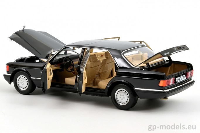 diecast classic model car Mercedes-Benz 560 SEL (W126) (1989), Norev 1:18, 183793, 3551091837930