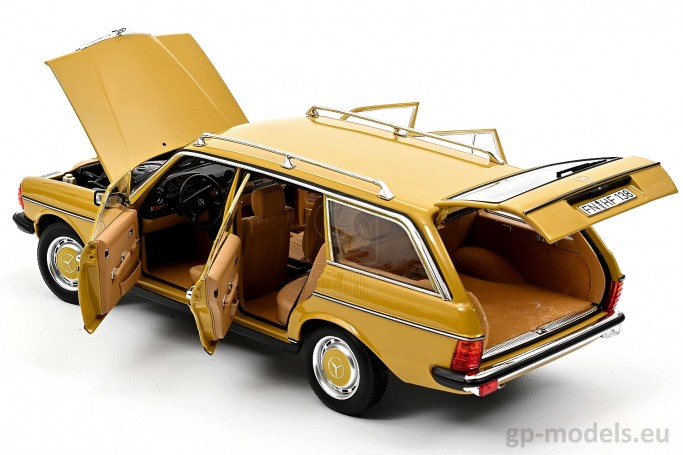 macheta auto metalica oldtimer masina epoca Mercedes-Benz 200 T (S123) Break (1982), Norev 1:18, 183734, 3551091837343