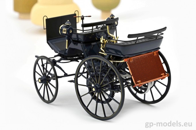 diecast classic model car Daimler Motorkutsche (Motorized Carriage) (1886), Norev 1:18, 183700, 3551091837008