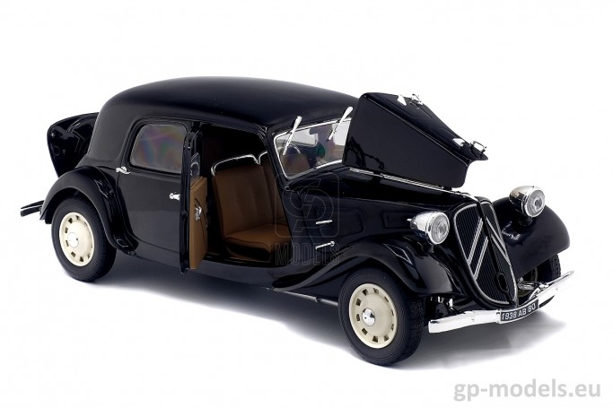 diecast classic model car Citroen Traction 11B (1937), Solido S1800903, scale 1:18, 3663506004384