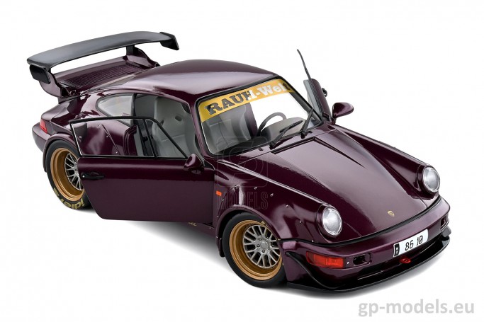 Macheta auto metalica sport Porsche 911 (964) RWB Body Kit Hekigyoku (2022), scara 1:18, Solido S1807504, 3663506020513