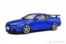 Macheta auto sport epoca Nissan Skyline (R34) GT-R (1999), scara 1:18, Solido S1804306, 3663506018206