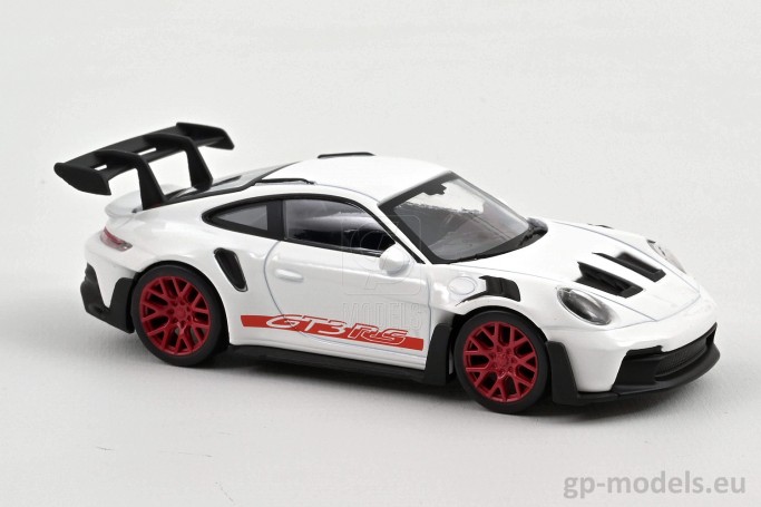 Diecast sport model car Porsche 911 (992) GT3 RS (2022), scale 1:43, Norev 750044, 3551097500449