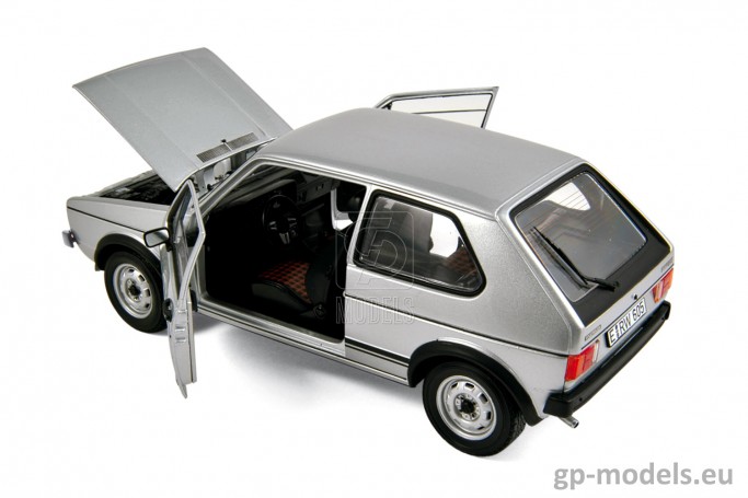 Diecast classic model car Volkswagen Golf 1 GTi (1976), scale 1:18, Norev 188486, 3551091884866