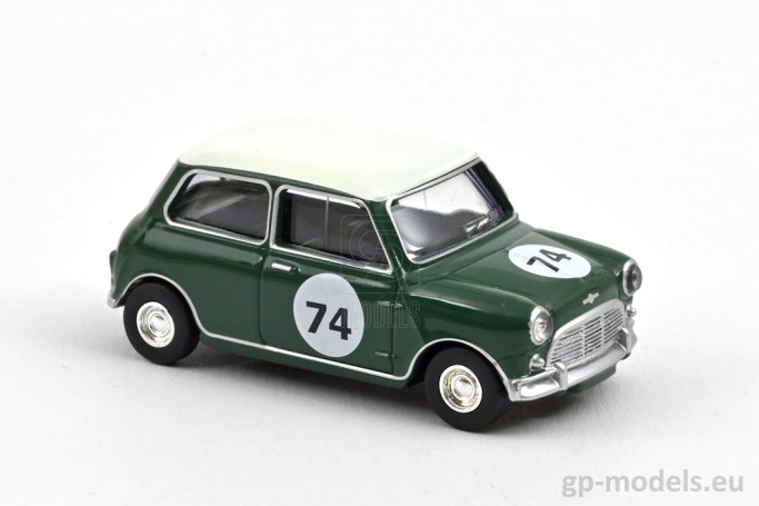 Diecast model classic car Mini Cooper S (1964), scale 1:54, Norev 310525, 3551093105259