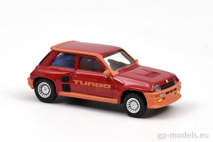 Diecast classic sport model car Renault 5 Turbo (1980), scale 1:54, Norev 310931, 3551093109318