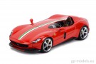Diecast sport model car Ferrari Monza SP1 (2019), scale 1:18, BBurago 16909, 4893993016419