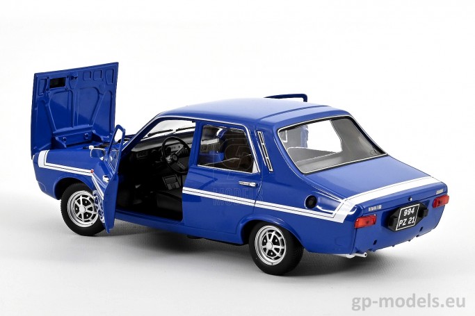 Diecast model classic car Renault 12 Gordini (1971) without bumpers, scale 1:18, Norev 185248, 3551091852483