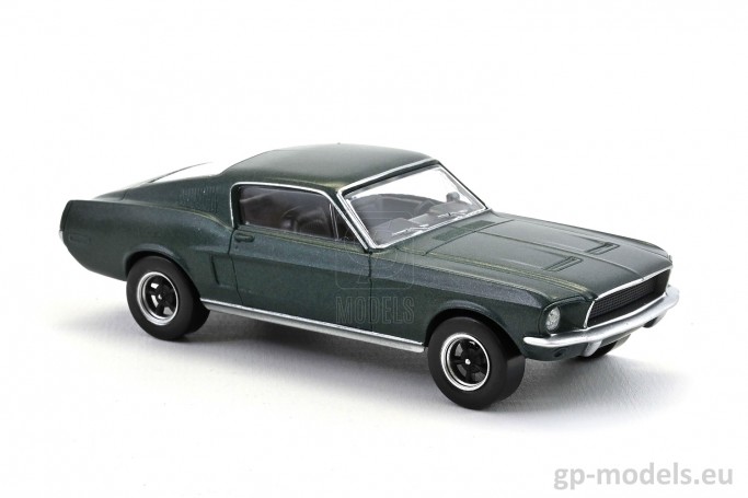 Macheta auto metalica clasica, muscle car Ford Mustang Fastback (1968), scara 1:43, Norev 270583, 3551092705832