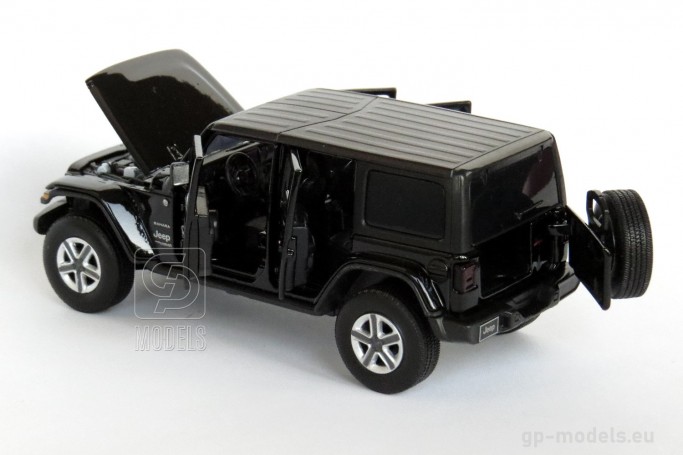 Jeep Wrangler Sahara Unlimited (2019) diecast model, scale 1/32, Tayumo